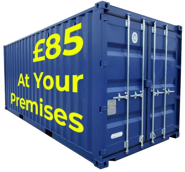 20-footer-container blue premises